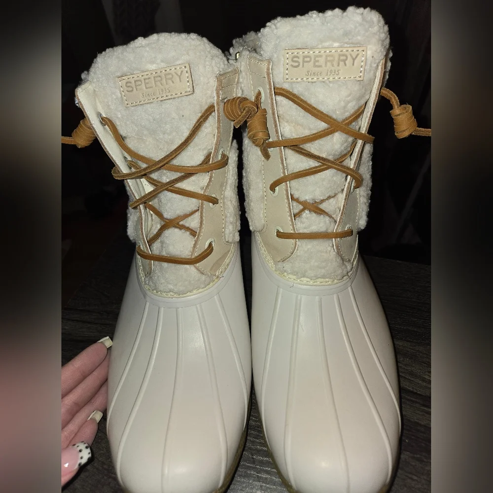 Sperry Saltwater Sherpa Duck Boot Size 12